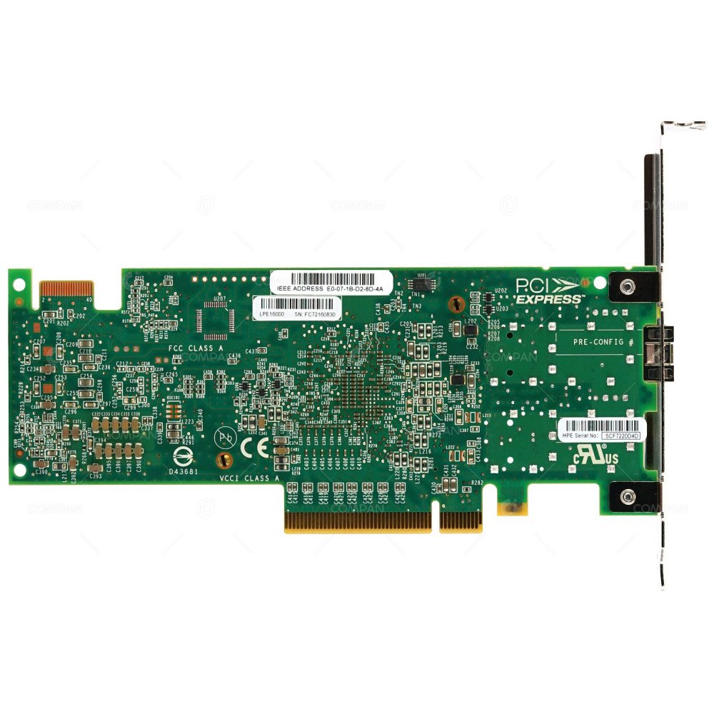 719211-001 HPE STOREFABRIC SN1100E LPE16000 SINGLE PORT 16GB PCI-E ADAPTER